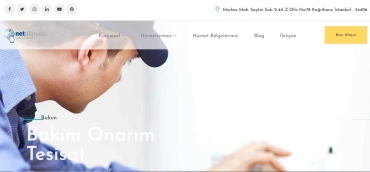 Bakım Onarım ve Tesisat İçin Hazır Web Sitesi