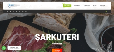 Şarküteri İçin Hazır Web Sitesi