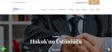 Avukat ve Hukuk Büroları İçin Hazır Web Sitesi - ND14